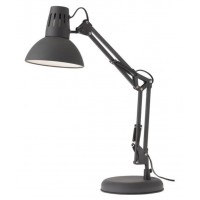 CASTELOE TL Stolní lampa, 2 ramena, nastavitelný směr svícení, těleso kov, povrch černá mat, pro žárovku 1x42W, E27, 230V, IP20, tř.2, rozměry d=165mm, h=500mm.