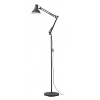 CASTELOE FL Stojací lampa, 2 nastavitelná ramena, těleso kov, povrch černá mat, pro žárovku 1x42W, E27, 230V, IP20, tř.2, rozměry d=165mm, h=1700mm.