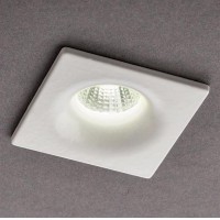 SALI SQUARE LED 1X3W Vestavné stropní bodové svítidlo, těleso hliník, povrch bílá mat, difuzor polykarbonát, LED 1x3W, 162lm, neutrální 4000K, 230V, IP20, tř.1, rozměry 48x36x42mm