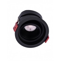 DENKO BI R 12W Stropní podhledové bodové svítidlo, výklopné +-45°, těleso hliník, povrch bílá/černá, LED 12W, teplá 3000K/1050lm, neutrální 4000K/1100lm, vyzař. úhel 38°, Ra95, 230V, IP20, tř.1, rozměry d=87mm, h=67mm.