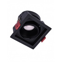 DENKO BI SQ 12W Stropní podhledové bodové svítidlo, výklopné +-45°, těleso hliník, povrch bílá/černá, LED 12W, teplá 3000K/1050lm, neutrální 4000K/1100lm, vyzař. úhel 38°, Ra95, 230V, IP20, tř.1, rozměry 84x84x67mm.