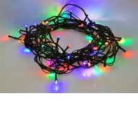 LED 8fc svítí stále/bliká, 5m, 10m, 20m, 30m, 50m Vánoční řetěz LED, vnitřní/venkovní, vícebarevný modrá, oranžová, zelená, červená, délka svítící části 5m, 10m, 20m, 30m, 50m, svítí stále + 8 nastav fukncí prolínání/blíkání, časovač vypnutí 230V, IP44/IP20,