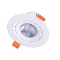 ZORI BI 5W/9W Podhledové bodové svítidlo, výklopné, těleso kov, povrch bílá, LED 5W/400lm, 9W/720lm, teplá 3000K/neutrální 4000K, Ra80, 230V, IP20, rozměry dle typu.