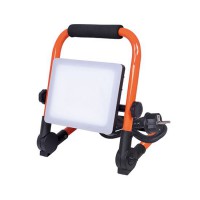 JURE 30W/50W/100W, IP65 Montážní lampa, nastavitelný směr svícení, sklopný stojan, těleso hliník, černá-oranžová, LED 30W/2700lm, 50W/4500lm, 100W/9000lm, neutrální 4000K, Ra80, 230V, IP65, rozměry dle typu.