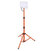 MONT LED 50W/100W, IP65 Montážní lampa se stojanem, nastavitelný směr svícení,  těleso hliník, černá-oranžová, LED 50W/4500lm, 100W/9000lm, neutrální 4000K, Ra80, 230V, IP65, rozměry 150x135mm, h=800-1620mm