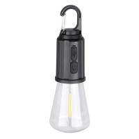 BOS 100lm Venkovní přenosné svítidlo, těleso plast černá, krycí plast čirý, 100lm, napájení USB-C, baterie 3,7V, 400mAh, výdrž svícení 2h-6h, IP44, rozměry 180x105mm.