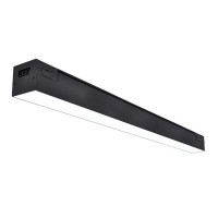 LABOR LED 24W, 36W, 50W, 60W Stropní, nebo závěsné svítidlo, materiál hliník, povrch černá, difuzor plast opál, LED 24W/36W/50W/60W, neutrální 4000K, vyzař. úhel 60°, Ra80, 230V, IP20, tř.1, rozměry dle typu.
