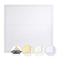 TAHLED LED panel SQ 36W, CCT, Backlit Stropní, nebo podhledové svítidlo, těleso hliník, povrch bílá, difuzor plast opál, Backlit LED panel 36W, 3960lm, přepínačem CCT teplota teplá 3000K/neutrální/denní 5000K, Ra80, 230V, IP20, 595x595mm