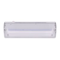 SURI LED 3,2W IP65 NOUZOVÉ Nouzové svítidlo, výdrž baterie NiCd >3h, těleso plast, povrch bílá, kryt plast čirý, LED 3,2W, 175lm, 230V, IP20, tř.1, rozměry 352x110x67mm.