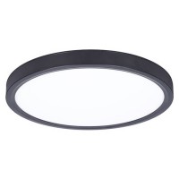 KRUIT 36W/60W CCT Stropní svítidlo, těleso kov, povrch bílá/černá, dif plast opál, LED 36W/2700lm, 60W/4500lm, dálk.ovl. nast. CCT teplá 3000K-denní 6500K, stmívání, Ra80, 230V, IP20, rozměry dle typu.
