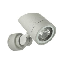 SIA W, 1x35W, GU10, IP65 Přisazené venkovní bodové svítidlo, těleso hliník, povrch stříbrná, krycí sklo čiré, pro žárovku 1x35W, GU10, 230V, IP65, rozměry h= 105mm, d=63mm