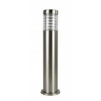 FUNNY S I Sloupkové venkovní svítidlo, těleso nerez, povrch stříbrná, difuzor plast transparentní, pro žárovku 1x60W, E27, 230V, IP44, rozměry h=750mm, d=114mm