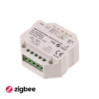 SMART Tuya ZigBee stmívač 0-10V, nebo 1-10V RF přijímač, stmívač smart TUYA ZigBee, na 0-10V, nebo 1-10V, 20mA, 230V, IP20, plast, bílá, rozměry 52x52x26mm, do KU68