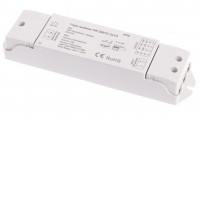 RF DIM příjimač stmívač TRIAC, 3x1A, 230V RF přijímač stmívač TRIAC, 230V LED, zátěž max 3x1A, 3x240W, dosah až 30m, rozměry 175x45x27mm,  max 10 vysílačů na 1 přijímač.