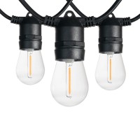 PCH 10x1W, E27, 230V, IP65, 5m, 10m Spojovatelný venkovní párty řetěz, plat černá, 10 ks LED žárovek 1W, E27, teplá 2200K, 230V, IP65, svítící část l=5m (rozteč 0,5m), nebo l=10m (rozteč 1m), napájecí kabel SAMOSTATNĚ