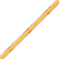 COB LED pásek 252LED/m, 12W/m, 12V COB LED pásek, těleso plast, povrch bílá, 252LED/m, 12W/m, teplá 3000K/100lm/m; neutrální 4000K/1050lm/m; denní 6000K/1100lm/m, Ra70, dělení po 27,7mm, 12V, rozměry w=7,3mm, l=5000mm, cena za 1m