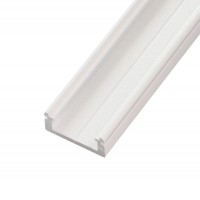 MANSIT 19x8mm Přisazený profil pro LED pásky, pro výrobu lineárního svítidla, materiál hliník, povrch bílý, max šířka LED pásků w=13mm, rozměry 19x8mm, délka dle typu