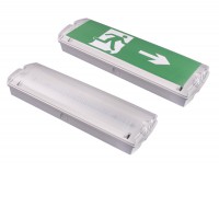 GAHENA 3W, IP65 Nouzové svítidlo, dva režimy SA svítí trvale + nouzové, nebo SE - pouze nouzové svícení, záloha 3h, plast bílá, difuzor plast, LED 3W, 140lm, denní 7500K,  akumulátor 1800mAh, Li-on 3,7V., 230V, IP65, rozměry 360x110x60mm.