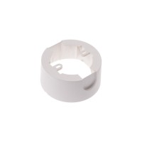GLOT rámeček Montážní rámeček pro přisazenou instalaci, těleso plast bílá, rozměry d=97,8mm, h=50,5mm, POUZE RÁMEČEK.
