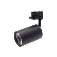 BERN LED 33W, 36° Bodové svítidlo, nastavitelný směr svícení těleso hliník, povrch černá, nebo bílá, LED 33W, teplá 3000K, neutrální 4000K, denní 6500K, vyzařovací úhel 36°, Ra80, 230V, IP20, rozměry d=80mm, l=160mm, vč. 3F adaptér Nordic Aluminium