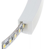 SREK III LED NEON, 12x12mm Silikonový profil, vertikálně ohebný, hranatý, pro instalaci LED pásků šířky max w=8mm, s příkonem pásku max w=9,6W/m, rozměry 12x12mm, cena za 1m