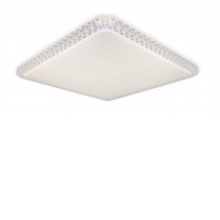 MIROS Stropní svítidlo, těleso kov, difuzor plast opál, třpyt efekt, LED 24W, neutrální 4000K, 2400lm, 230V, rozměry 340x340x70mm.