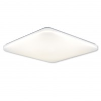 CARREY SQ 50W Stropní svítidlo, základna kov, bílá, difuzor plast opál, LED 50W, 5000lm, neutrální 4000K, Ra80, 230V, IP20, rozměry 530x530x65mm