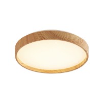 DENISO LED 18W, 36W Stropní svítidlo, základna kov, rámeček dřevo světlé, difuzor plast opál, LED 18W/1800lm, 36W/3600lm, dle provedení dálk ovladačem stmívatelné, CCT nast teplota teplá 3000K - denní 6500K, 230V, IP20, rozměry dle typu.