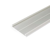 kryt PROFILU, 50x6,6mm Kryt profilu pro LED pásky, materiál hliník, povrch bílá/elox šedostříbrná mat/černá/surová, rozměry 50x6,6mm, délka dle typu