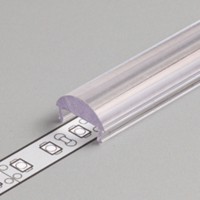 ČOČKA Čočka nacvakávací difuzor k profilu pro LED pásky, materiál polykarbonát PC, povrch transparentní, rozměry 7,5x13,4x2000mm