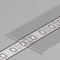 DNG 29,5x0,8mm Nasouvací difuzor profilu pro LED pásky, materiál polykarbonát PC/PP, povrch čirá/transparentní/opál, rozměry 29,5x0,8mm