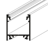 FICARIA PROFIL, 23x25,1mm Přisazený, závěsný profil pro LED pásky, materiál hliník, povrch surový/bílý/elox šedostříbrný mat/černý, max šířka LED pásků 20mm, rozměry 23x25,1mm, délka dle typu