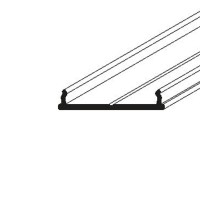 SOPHI PROFIL 20,5x3,8mm Přisazený profil pro LED pásky, materiál hliník, povrch surový/elox/bílý/černý, max šířka LED pásků 16mm, rozměry 20,5x3,8mm, délka dle typu, montáž pomocí šroubů nebo adhezních pásků