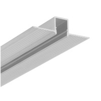 KDOK 50,4x14,7mm Vestavný, podhledový, bezrámečkový profil do sádrokartonu, pro LED pásky, materiál hliník, povrch surový/elox šedostříbrný, max šířka LED pásků 10mm, rozměry 50,4x14,7mm, délka dle typu, spodní montáž do SDK
