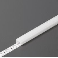 DNC1 8,2x6,9mm Nasouvací difuzor k profilu pro LED pásky, materiál plast PMMA, povrch opál, rozměry 8,2x6,9mm, délka dle typu.