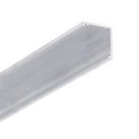 MADY 16,5x16,5mm Přisazený rohový profil pro LED pásky 2x12mm, materiál hliník, povrch surový/bílý/elox šedostříbrný/černý, rozměry 16,5x16,5mm, délka dle typu.