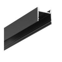 RENNE profil 17,6x17,6 Přisazený, závěsný profil pro LED pásky, materiál hliník, povrch bílý/elox šedostříbrný mat/černý/surový, max šířka LED pásků w=14mm, rozměry 17,6x17,6mm, délka dle typu