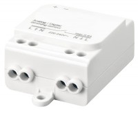 BDW 0-10V/1-10V Casambi Bezdrátový Bluetooth RF modul 2,4GHz, pro řízení 0-10V/1-10V, spínací kontakt 230V, pro osvětlení Casambi, napájení 230V, rozměry 57x36x23mm