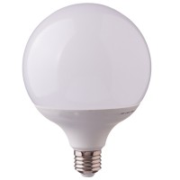 LED žárovka E27 18W LED žárovka, těleso plast bílá, difuzor plast opál, LED 18W, teplá 3000K, nebo neutrální 4000K, nebo denní 6400K, 2000lm, E27, 230V, tř.1, rozměry d=120mm, h=164mm