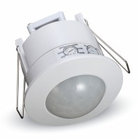 senzor POHYBU PIR LED INFRARED Senzor pohybu PIR, úhel záběru 360°, dosah 6m, čas sepnutí 10s-15min, 3-2000lux, těleso plast, povrch bílá, 230V, IP20, tř.1, rozměry d=76mm, h=75,6mm