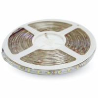 LED pásek 60LED/m, 3,6W/m, 400lm/m, 12V, IP65 LED pásek, těleso plast, povrch bílá, 60LED, 3,6W/m, teplá 3000K, nebo neutrální 4500K, nebo denní 6000K, 400lm/m, vyzařovací úhel 120°, Ra80, 12V, IP65, rozměry w=8mm, l=5000mm, cena za 1m