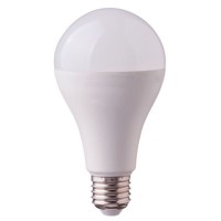 LED žárovka E27 20W 2452LM LED žárovka, těleso kov šedostříbrná, difuzor plast opál, LED 20W, teplá 3000K, nebo neutrální 4000K, nebo denní 6400K, 2452lm, A80, E27, 230V, rozměry d=80mm, h=135mm