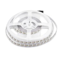 LED pásek 204LED/m, 18W/m, 1700lm/m, 12V LED pásek, těleso plast, povrch bílá, 204LED/m, 18W/m, teplá 3000K, 1700lm/m, vyzařovací úhel 120°, Ra80, 12V, dělení po 14,7mm, rozměry w=10mm, l=5000mm, cena za 1m