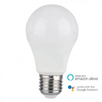 SMART bulb E27 GA, AA, WiFi CCT RGB Chytrá LED žárovka 10W, 11W, 15W, E27, Ra80, 230V, pomocí aplikace Google Assistant, Amazon Alexa nastavitelná teplota CCT 2700K-6400K, stmívatelná, 16 milionů barev RGB červená, zelená, modrá