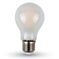 LED žárovka E27 4W/5W/7W D=60MM LED žárovka, těleso kov šedostříbrná, difuzor sklo opál, LED 4W/5W/7W, teplá 2700K, nebo neutrální 4000K, nebo denní 6400K, 400lm/600lm/840lm, E27, A60, 230V, tř.1, rozměry d=60mm, h=107mm