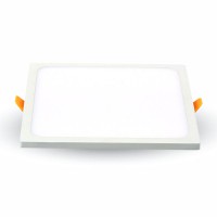 OHUO LED 8W/15W/22W čtvercové Stropní, vestavné, čtvercové svítidlo, těleso hliník, povrch bílá, difuzor plast opál, LED 8W/15W/22W, teplá 3000K, nebo neutrální 4000K, nebo denní 6400K, 230V, IP20, tř.1, rozměry dle typu, h=8mm