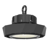 NURTEK LED 100W/120W IP65 STMÍV 1-10V Průmyslové závěsné svítidlo, těleso hliník, povrch černá, krycí plast transparentní, LED 100W/120W, neutrální 4000K, nebo denní 6400K, vyzař. úhel 90°/120°, Ra80, stmív 1-10V, 230V, PF>0.9, IP65, tř.1, d=260mm, h=145mm
