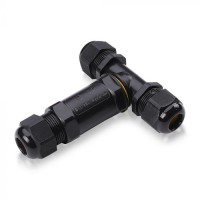 CA-BOX A 3x IP68 Voděodolná rozbočovací kabelová krabice, materiál plast černá, pro 3 kabely d=8-12mm, vodiče 5x0,5-4mm2, 230V, IP68, rozměry 106.8x96x29mm