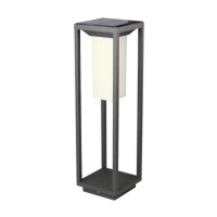 BLONTA LED 2W 280LM SOLÁRNÍ senzor HF Stojací, solární svítidlo, výdrž baterie max 12h, senzor HF, záběr 160°, dosah 5m, čas vypnutí 30s, těleso hliník černá, difuzor plast opál, LED 2W, 280lm, teplá 3000K, 230V, IP65, tř.1, 140x140x500mm, vč vypínače, baterie