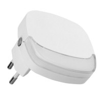 BENNE SQ-B LED 0,45W NOČNÍ SVÍTIDLO Noční, orientační svítidlo, somrakový senzor večer rozsvítí/ráno zhasne, těleso plast, bílá, difuzor plast opál, LED 0,45W, neutr 4000K, do zásuvky 230V, IP20, tř.1, rozměry 65x65x53,4mm